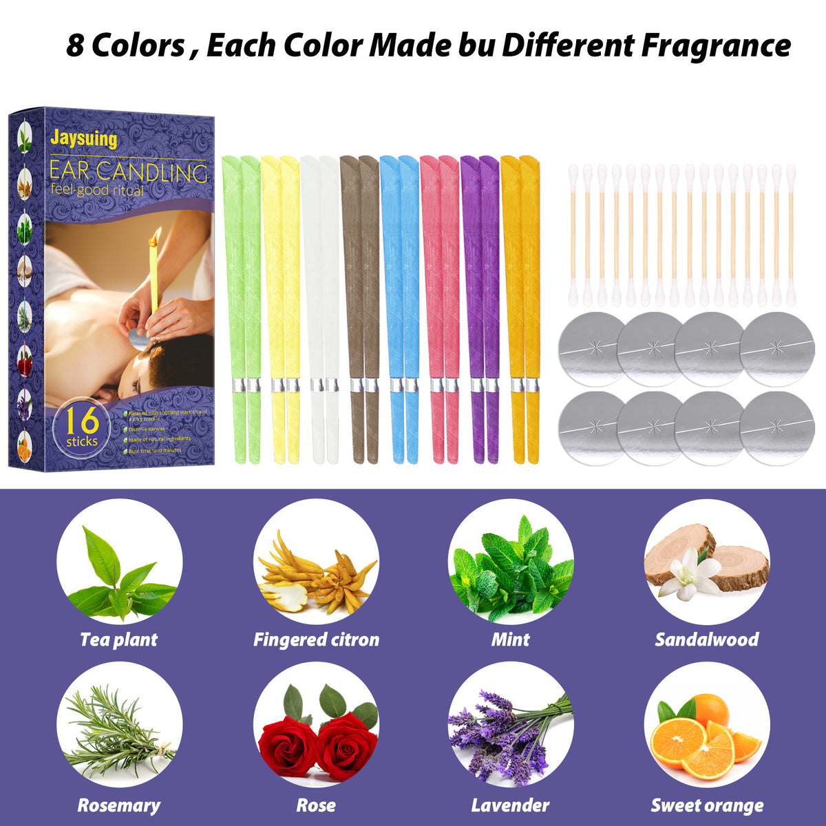 Aromatherapy Ear Candles Earwax Cleaning Relaxation