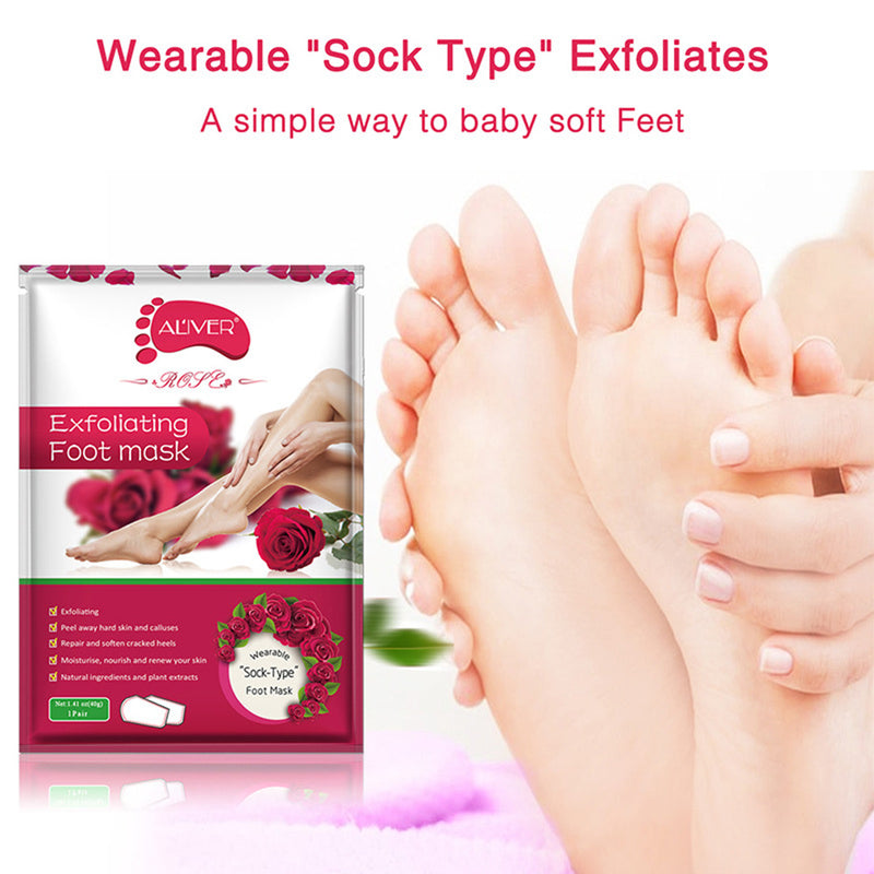 ALIVER Foot Mask Rose Foot Mask – Wellness Accessories