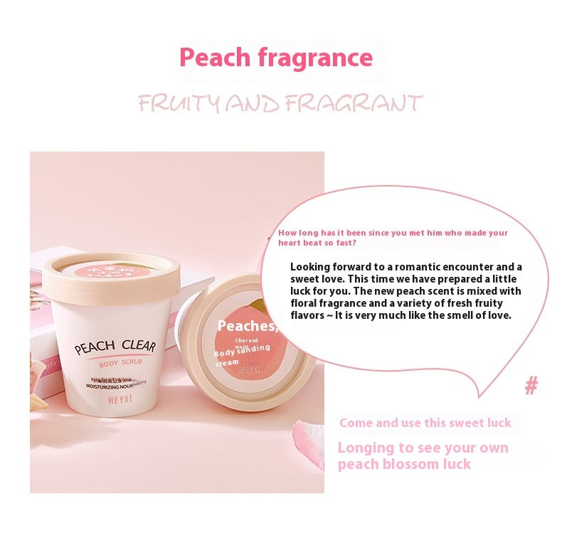 Peach Moisturizing Body Scrub Cream