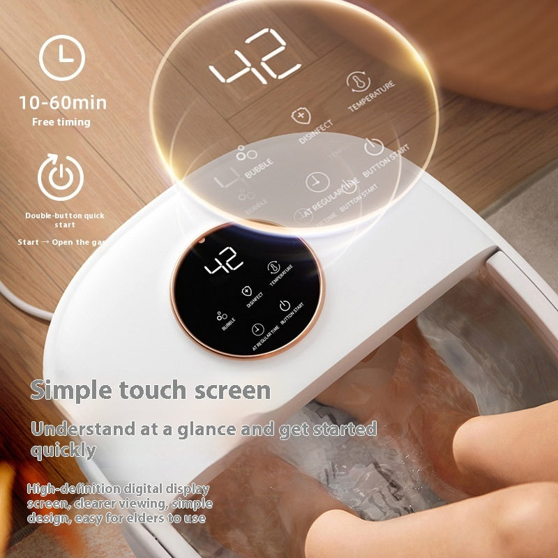 110V Foot Bath Tub Fantastic Foot Warming Appliance Three-dimensional Foot Bath Barrel